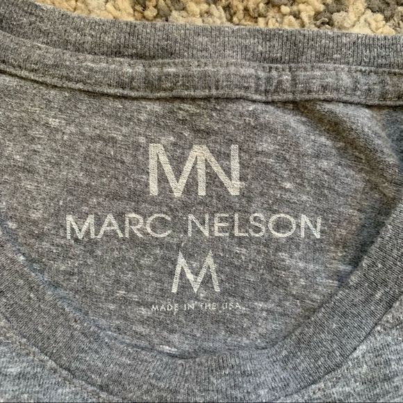 Marc Nelson Gray Graphic Short Sleeve Crewneck Medium - Picture 3 of 6